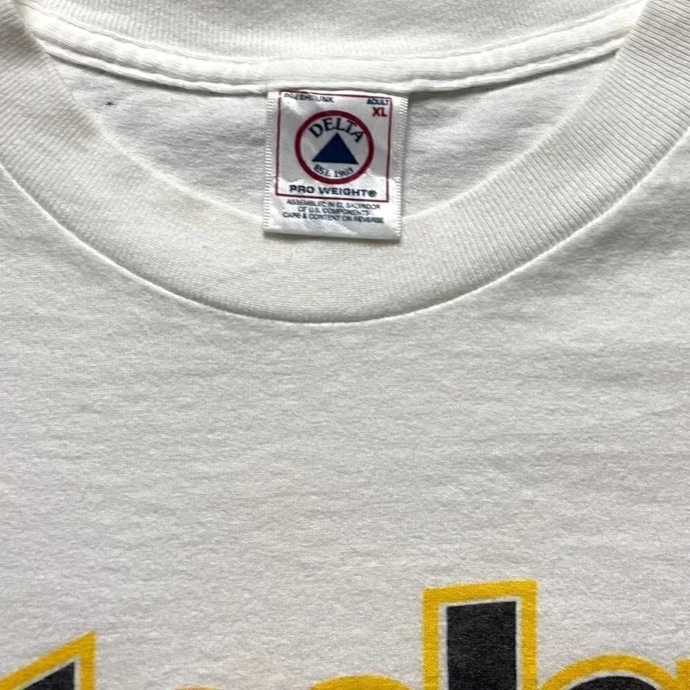 Vintage NFL t shirt Pittsburgh Steelers delta tag men’s XL white - Picture 4 of 5